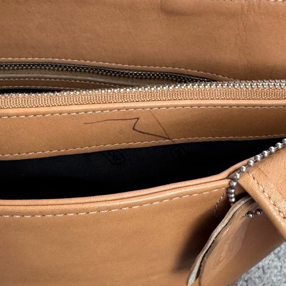 Coach Bleecker Basket Leather Tote Bag Camel - Picture 6 of 15